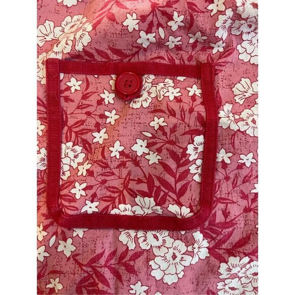 Loft red white wrap skirt size 12. Stretch - Picture 6 of 7